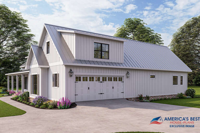 Modern Farmhouse House Plan #041-00263 Elevation Photo