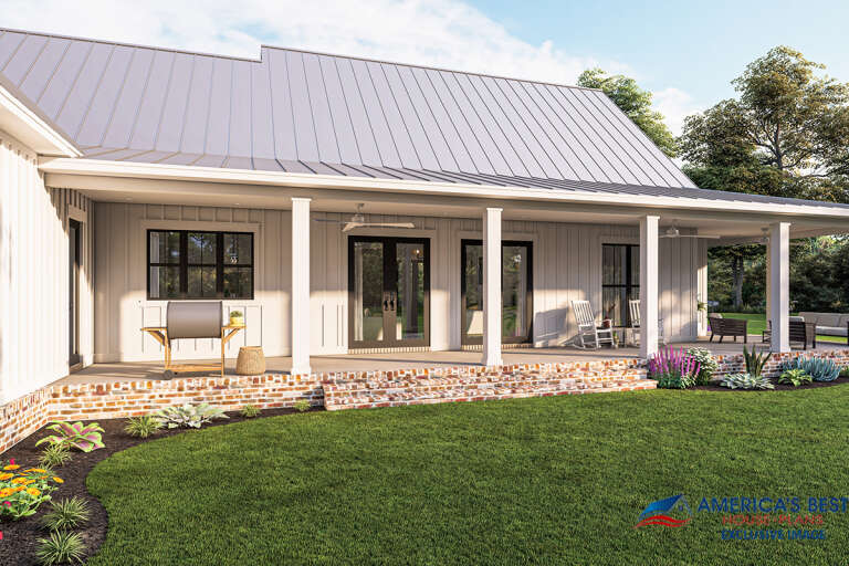 Modern Farmhouse House Plan #041-00263 Elevation Photo