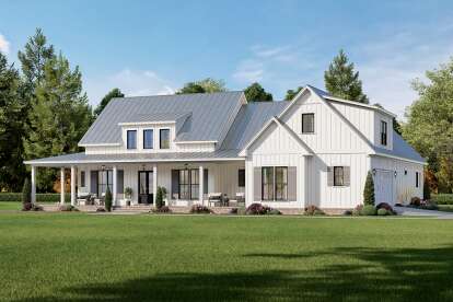 Modern Farmhouse House Plan #041-00263 Elevation Photo