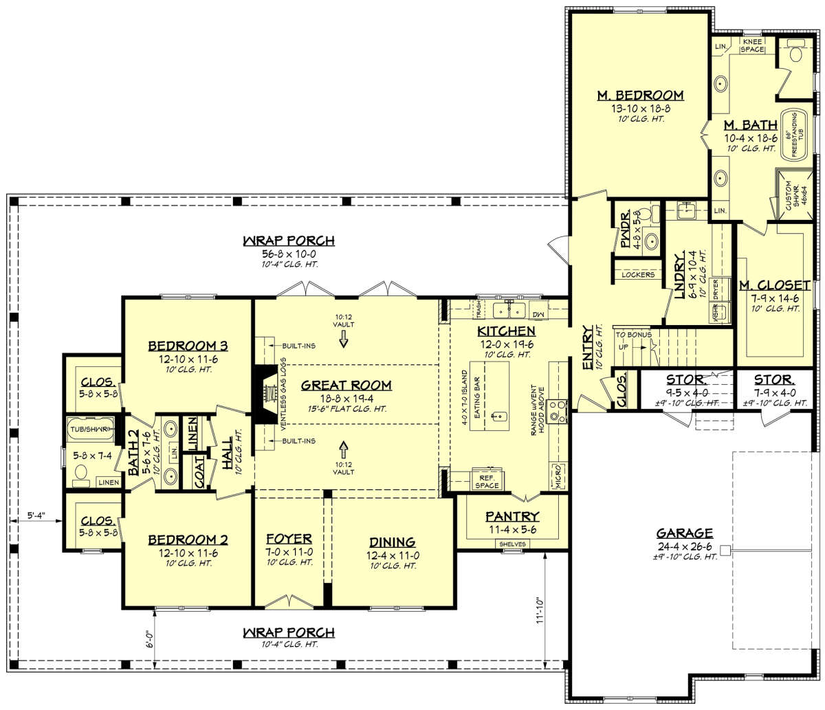 Main Floor for House Plan #041-00263
