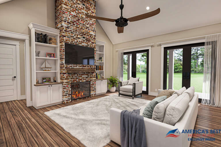 Modern Farmhouse House Plan #041-00263 Additional Photo