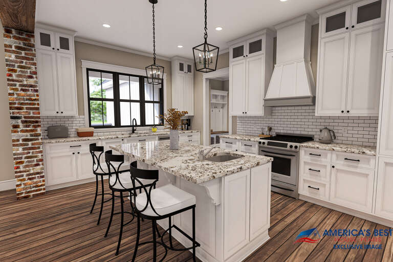 Modern Farmhouse House Plan #041-00263 Additional Photo