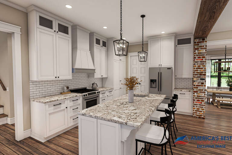 Modern Farmhouse House Plan #041-00263 Additional Photo