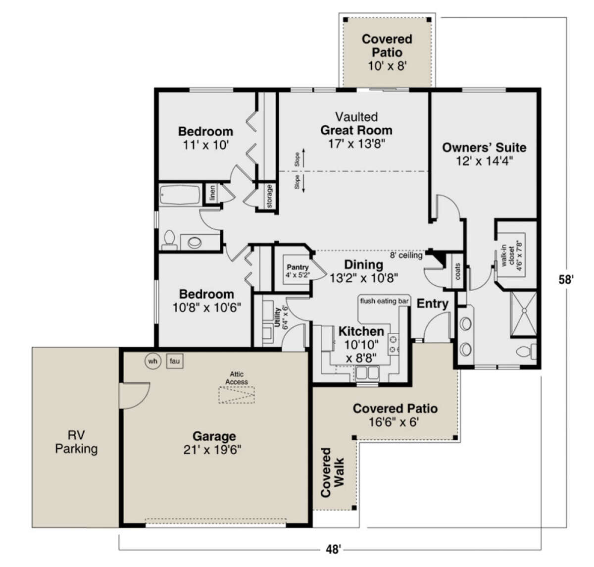 Main Floor for House Plan #035-00959