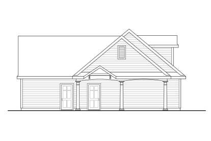 Country House Plan #035-00961 Elevation Photo
