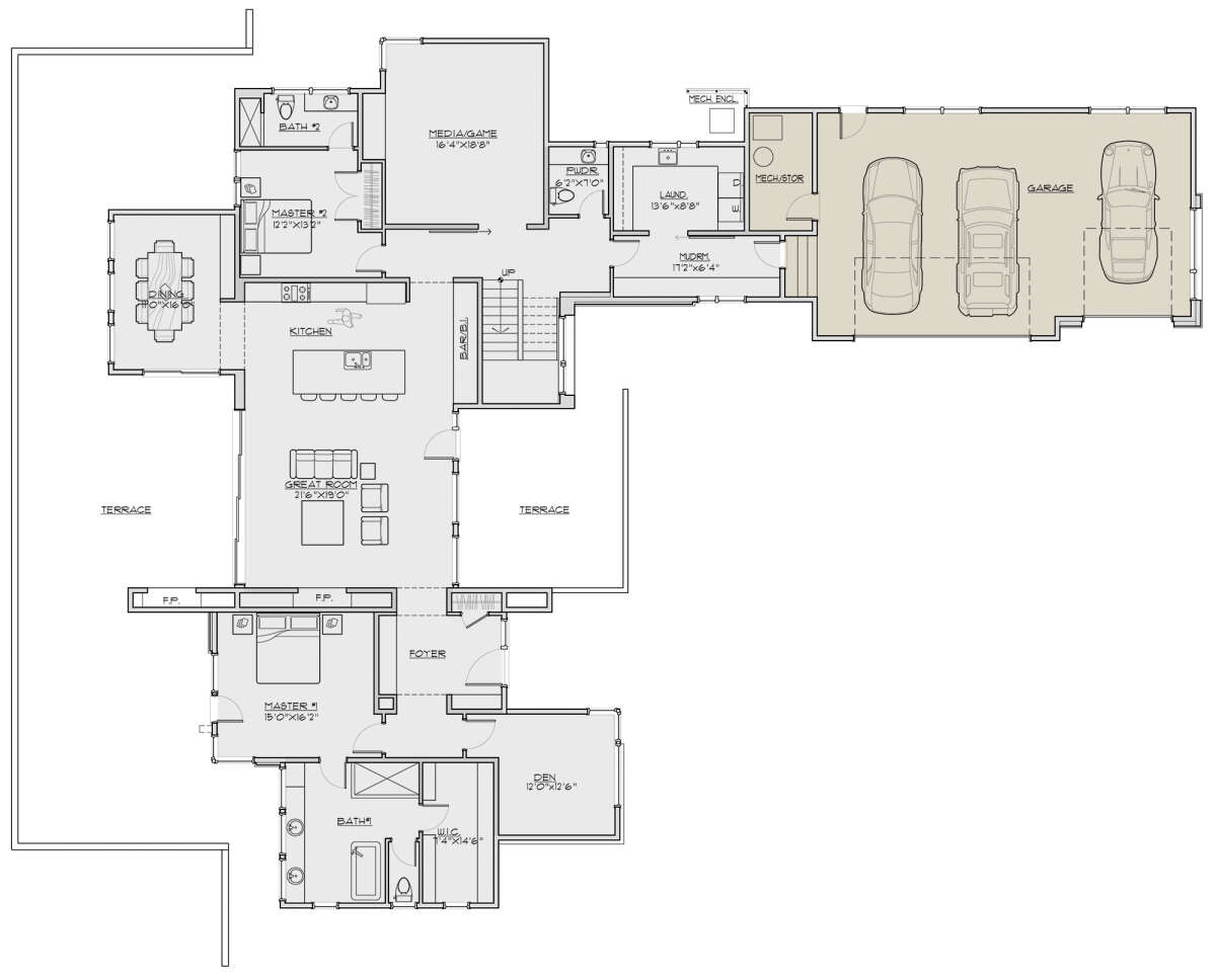 Main Floor  for House Plan #5829-00036