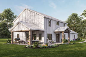 Barn House Plan #5032-00140 Elevation Photo