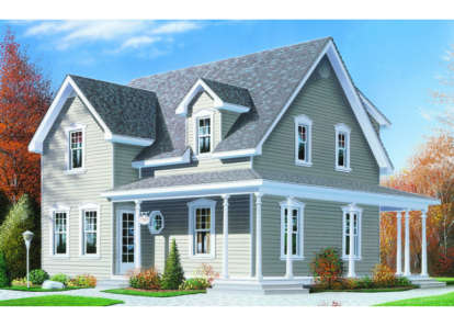 Country House Plan #034-00013 Elevation Photo