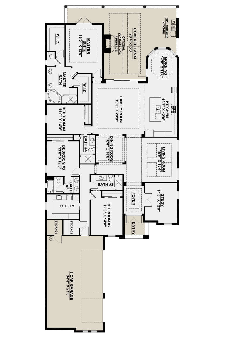 House Plan House Plan #26201 Drawing 1