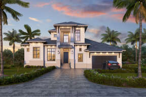 Contemporary House Plan #5565-00114 Elevation Photo