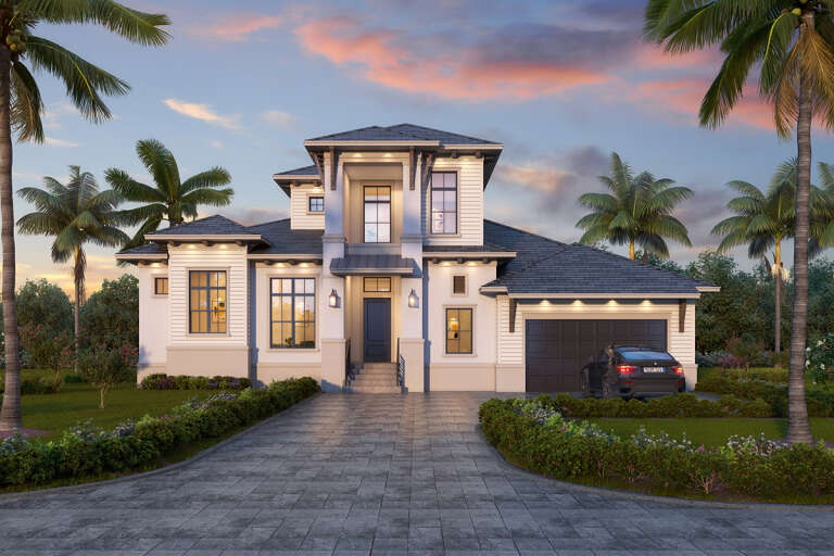 Contemporary House Plan #5565-00114 Elevation Photo