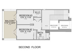 Second Floor for House Plan #5565-00114