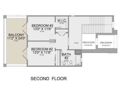 Second Floor for House Plan #5565-00114