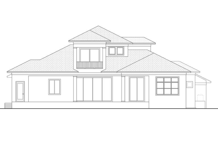 Contemporary House Plan #5565-00115 Elevation Photo