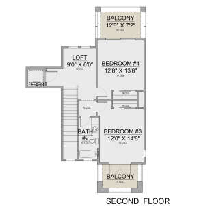 Second Floor for House Plan #5565-00115
