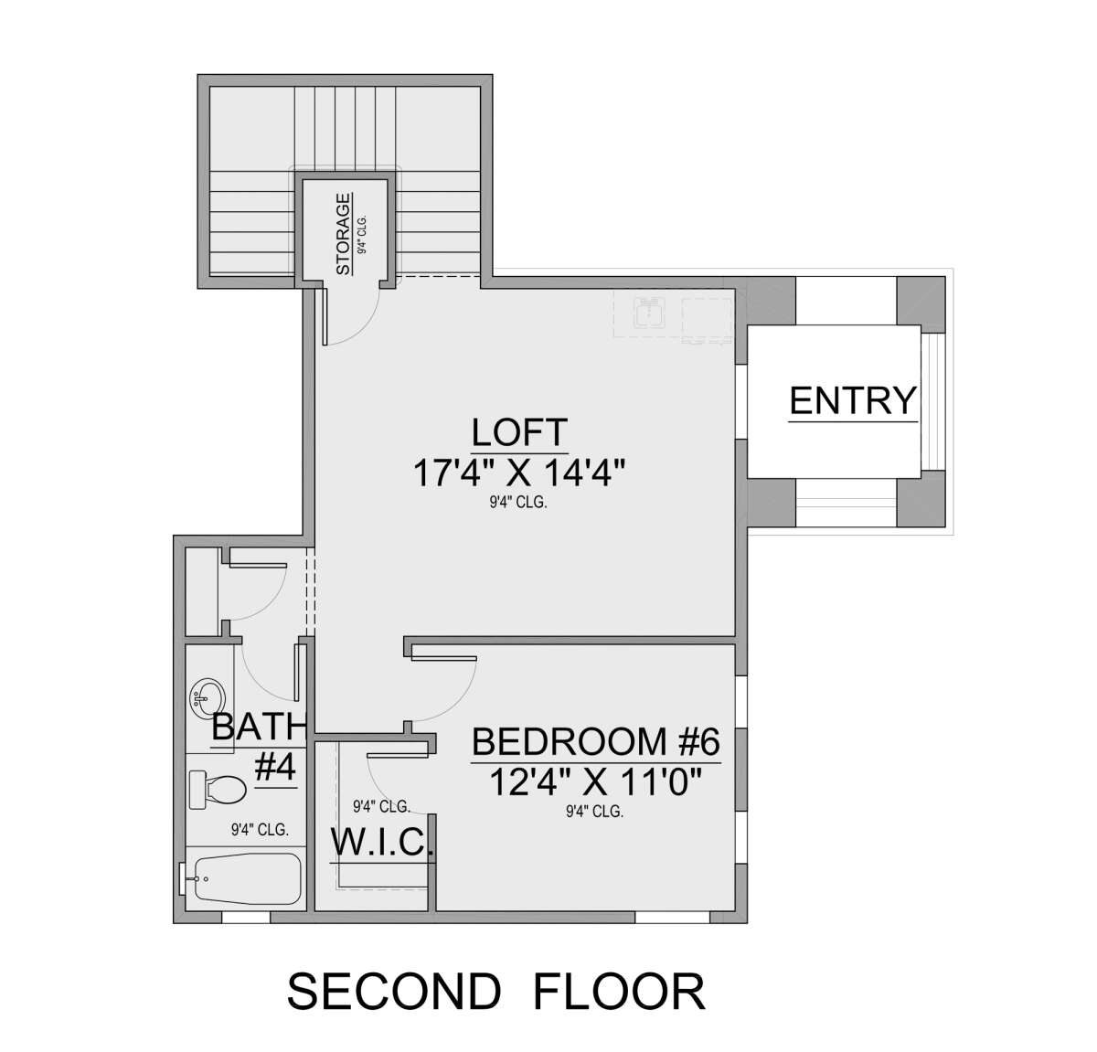 Second Floor for House Plan #5565-00116