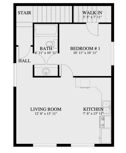 Second Floor for House Plan #2802-00105