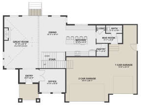 Main Floor for House Plan #2802-00106