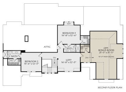 Second Floor for House Plan #8594-00460