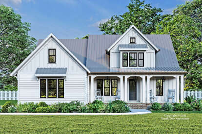 Modern Farmhouse House Plan #8594-00462 Elevation Photo