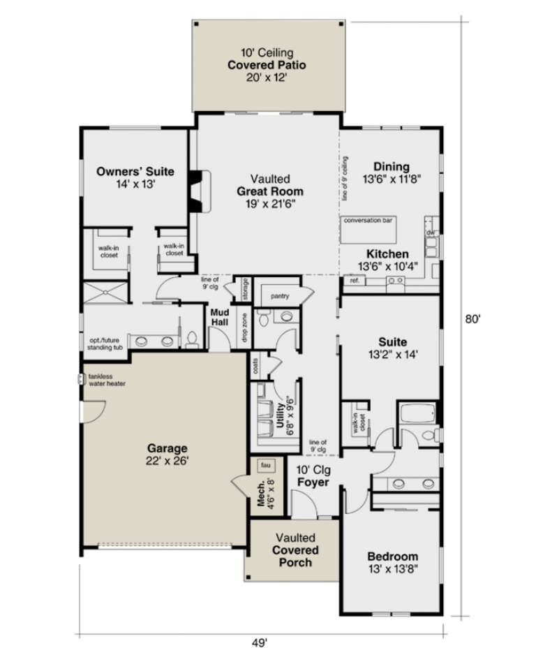 House Plan House Plan #26217 Drawing 1