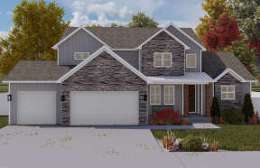 Craftsman House Plan #2802-00107 Elevation Photo