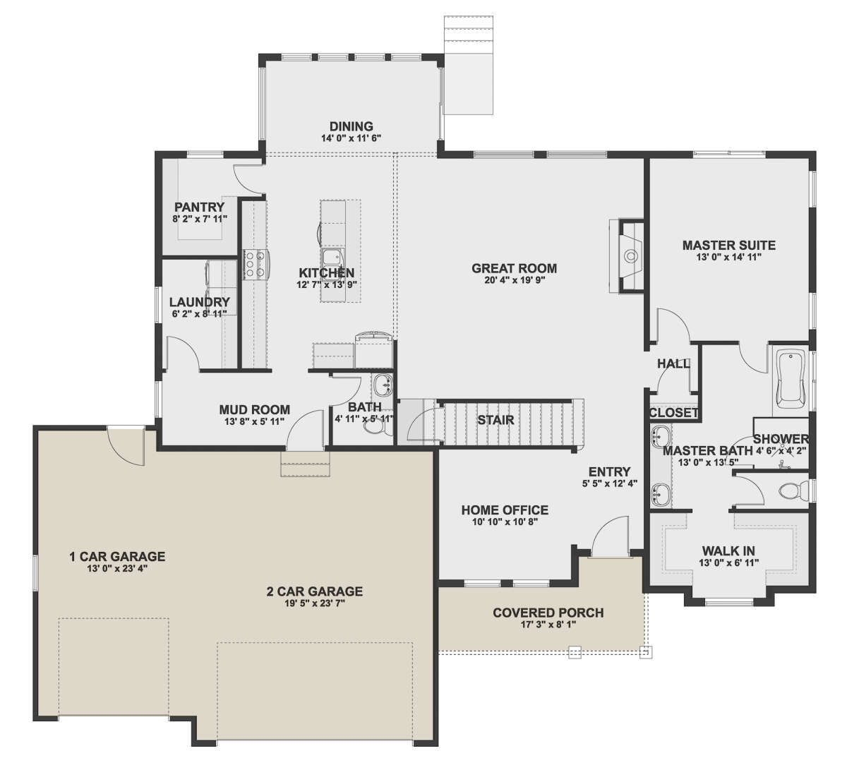 Main Floor for House Plan #2802-00107
