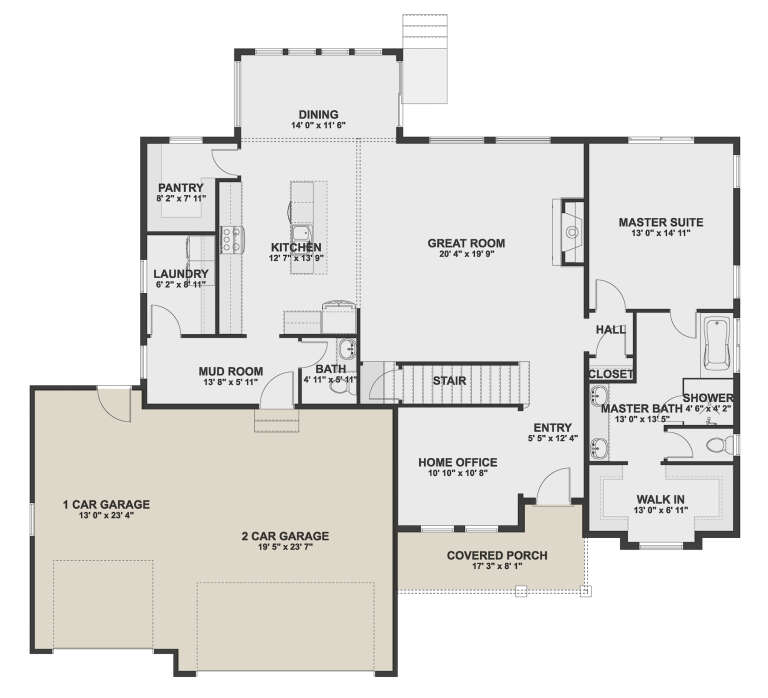 House Plan House Plan #26220 Drawing 1