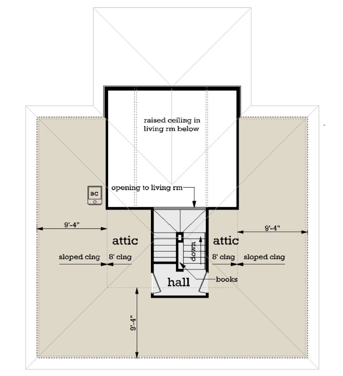 Second Floor for House Plan #048-00282