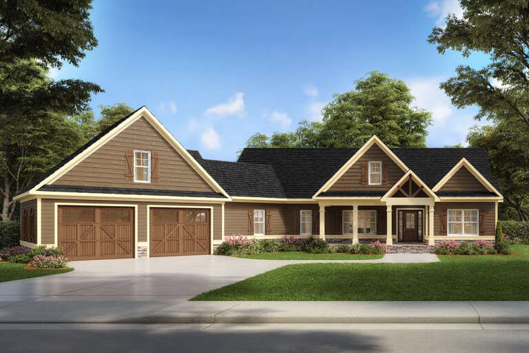 Craftsman House Plan #6082-00192 Elevation Photo