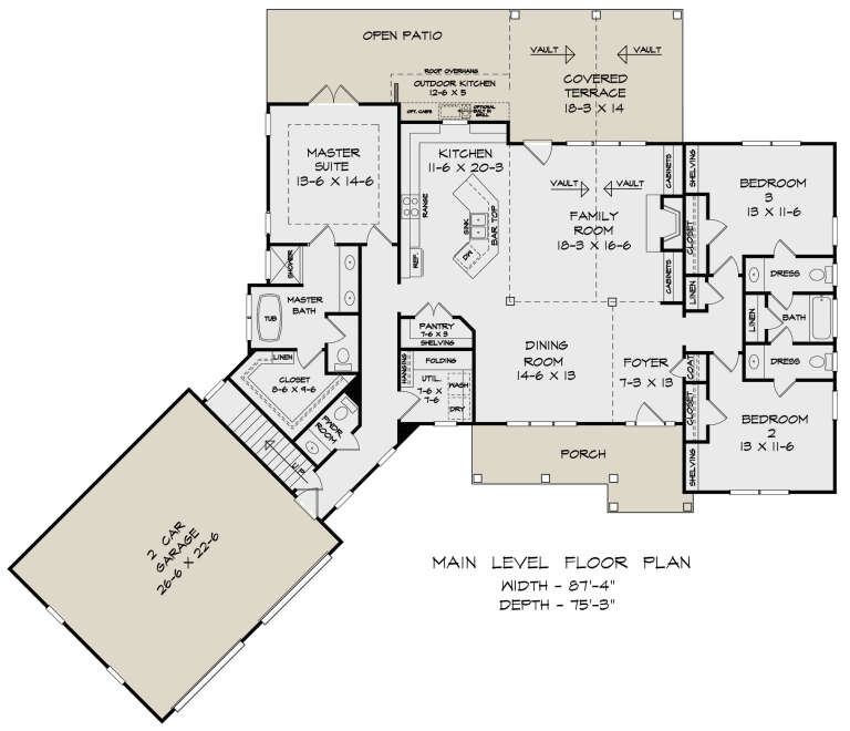 House Plan House Plan #26225 Drawing 1