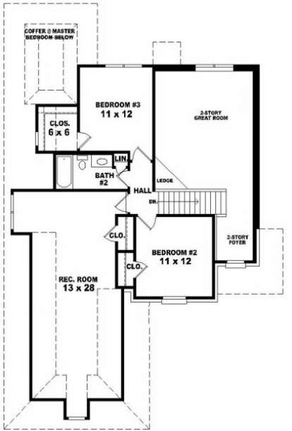 Second Floor for House Plan #053-00313