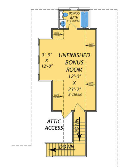 Bonus Room for House Plan #9279-00046