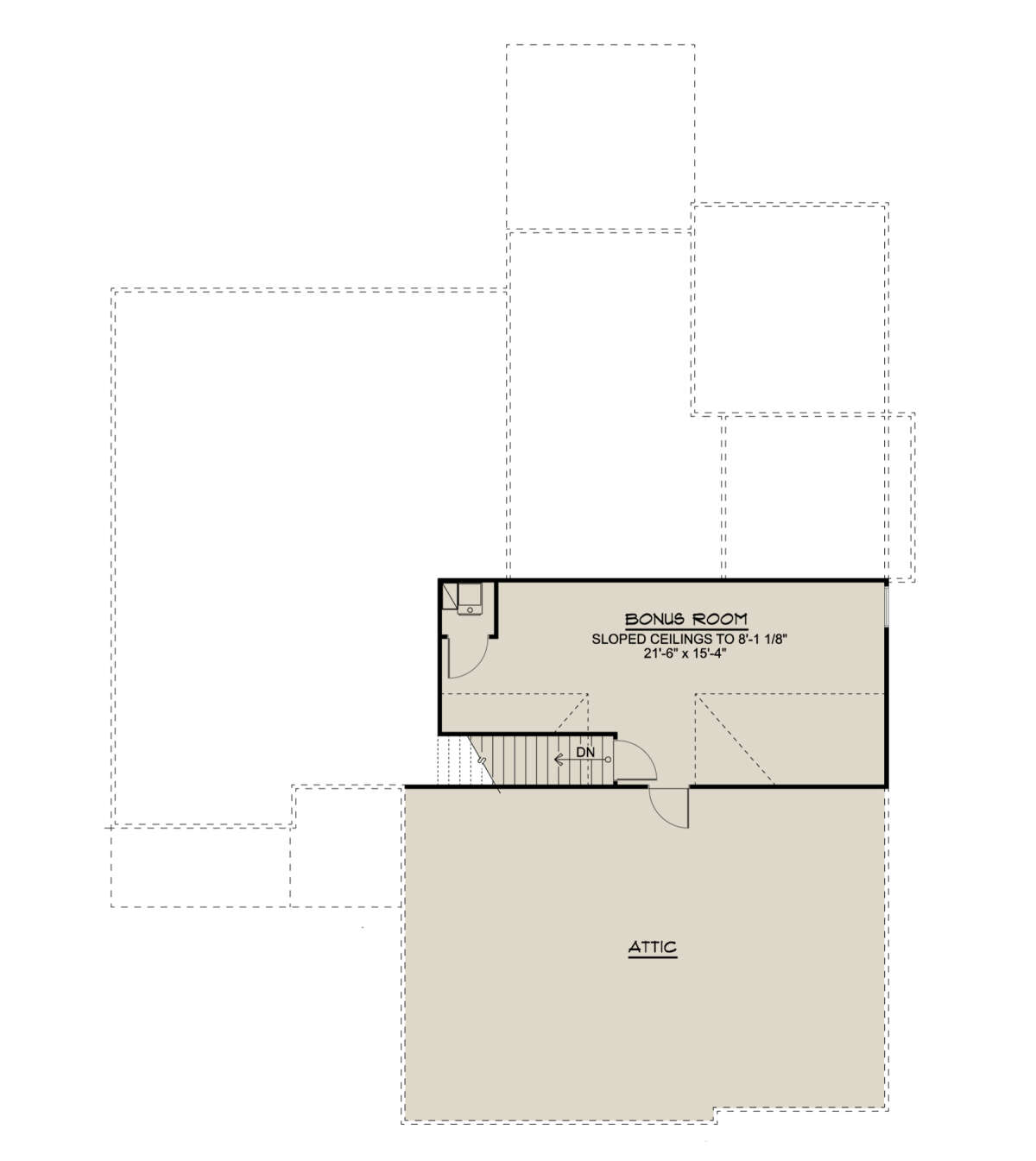 Bonus Room for House Plan #5032-00143