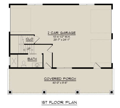 Garage Floor for House Plan #5032-00144