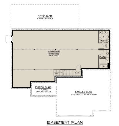 Basement for House Plan #5032-00146