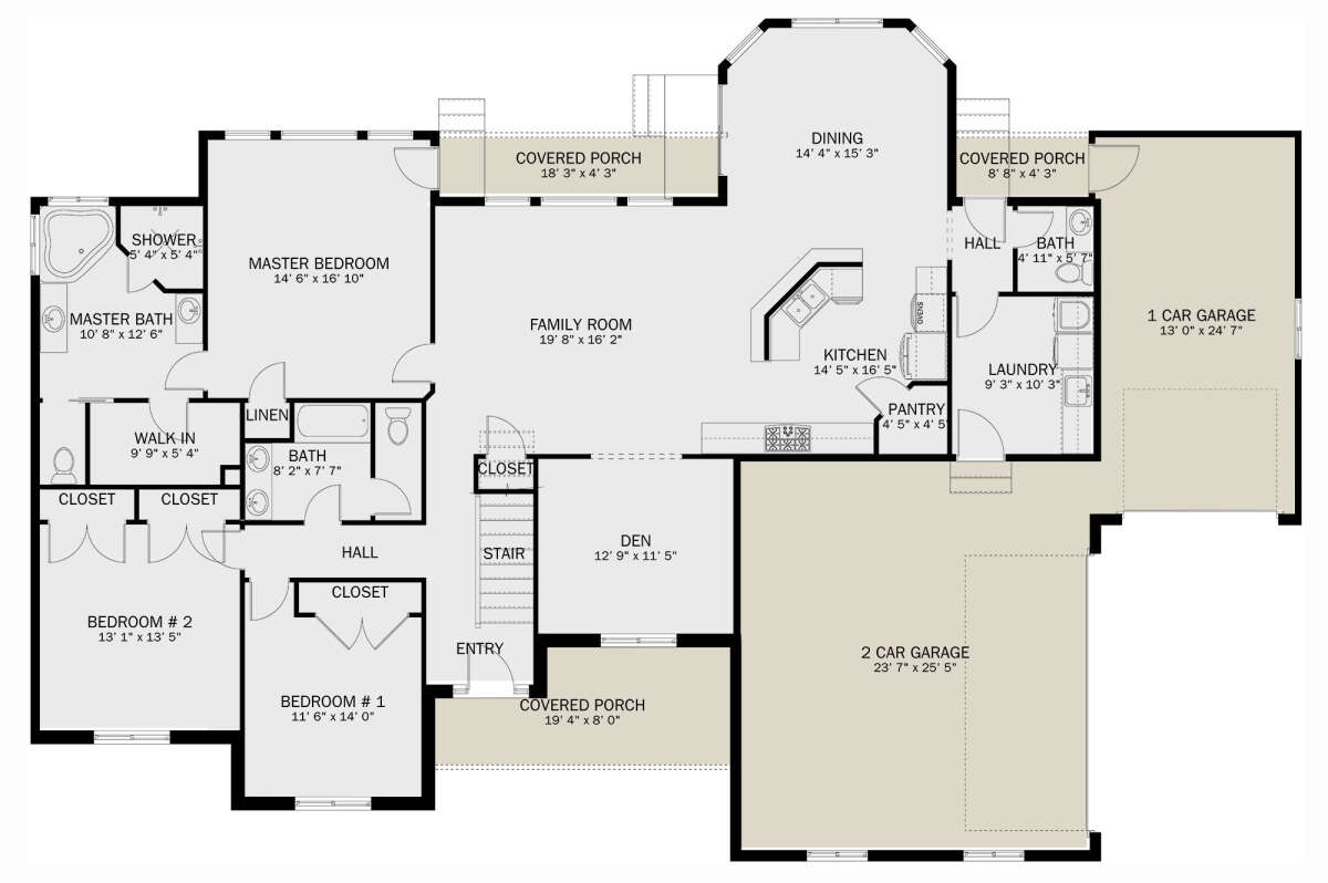 Main Floor for House Plan #2802-00109