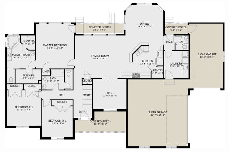 House Plan House Plan #26239 Drawing 1