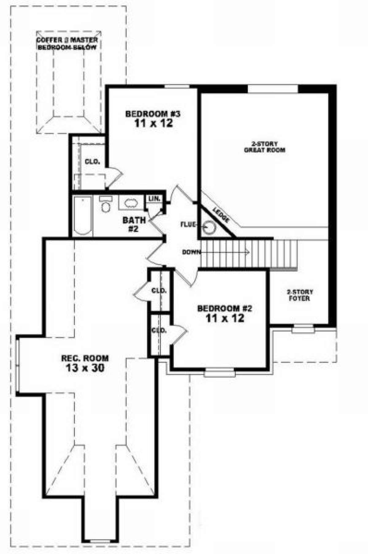 Second Floor for House Plan #053-00314