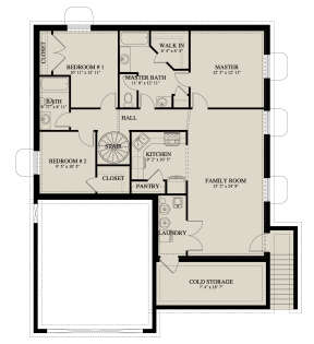 Basement for House Plan #2802-00110
