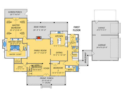 Main Floor for House Plan #9279-00048