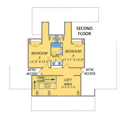 Second Floor for House Plan #9279-00048