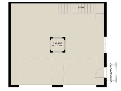 Garage Floor for House Plan #2802-00111