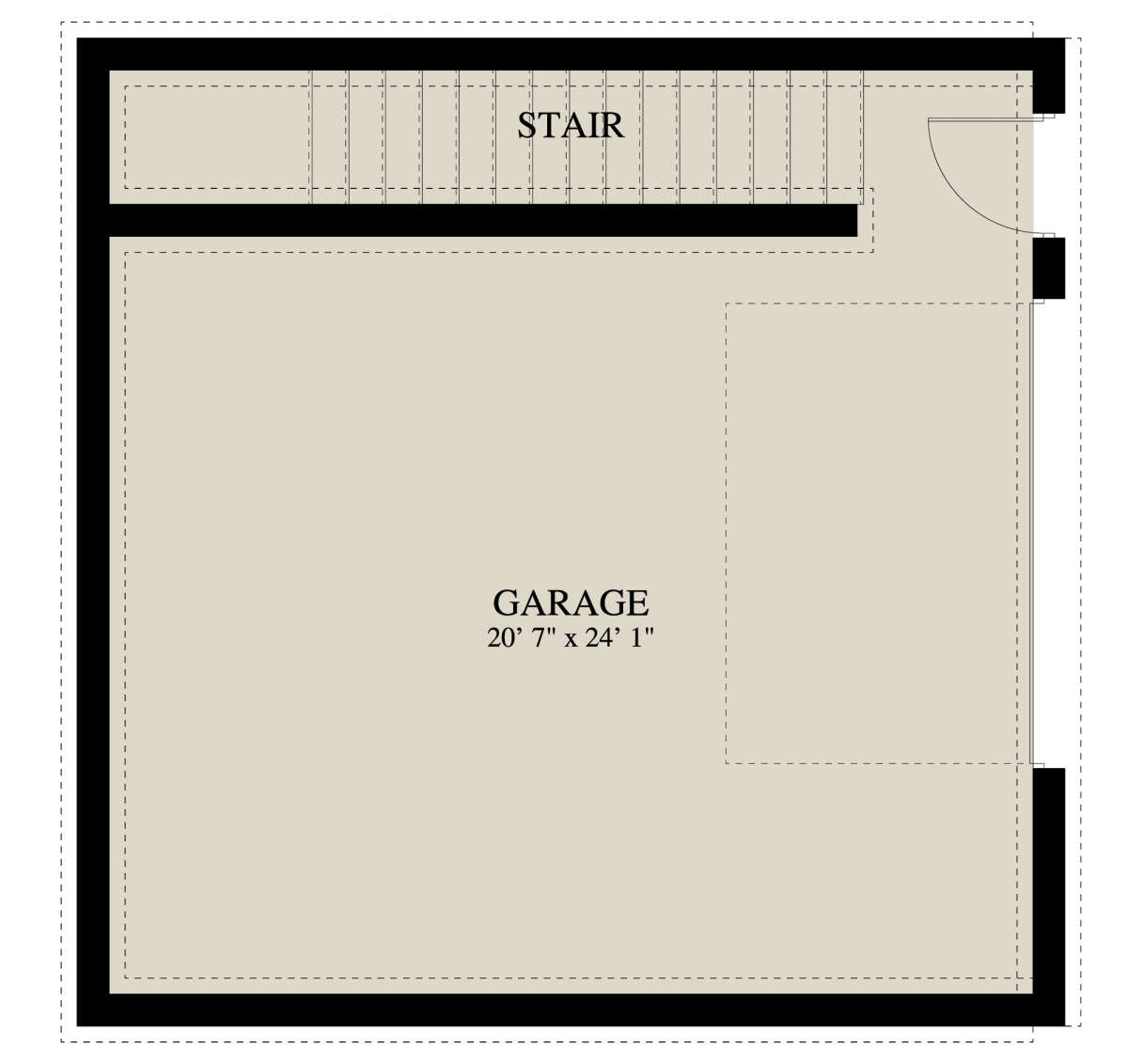 Basement Garage for House Plan #2802-00112