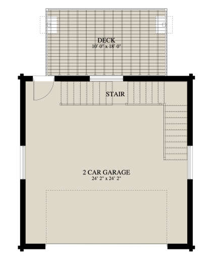 First Floor Garage for House Plan #2802-00112