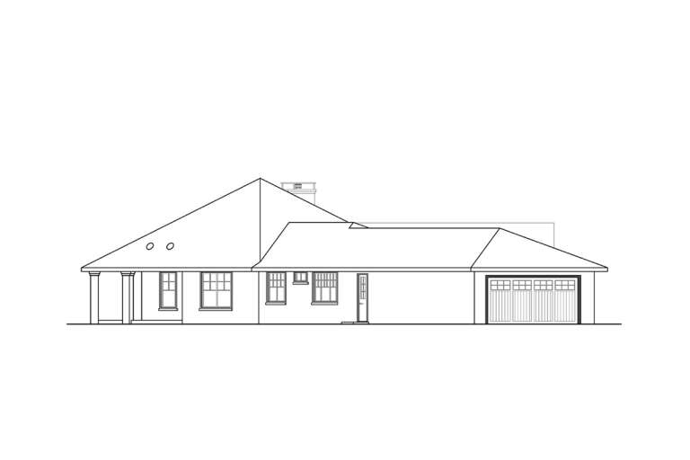 Lake Front House Plan #035-00966 Elevation Photo