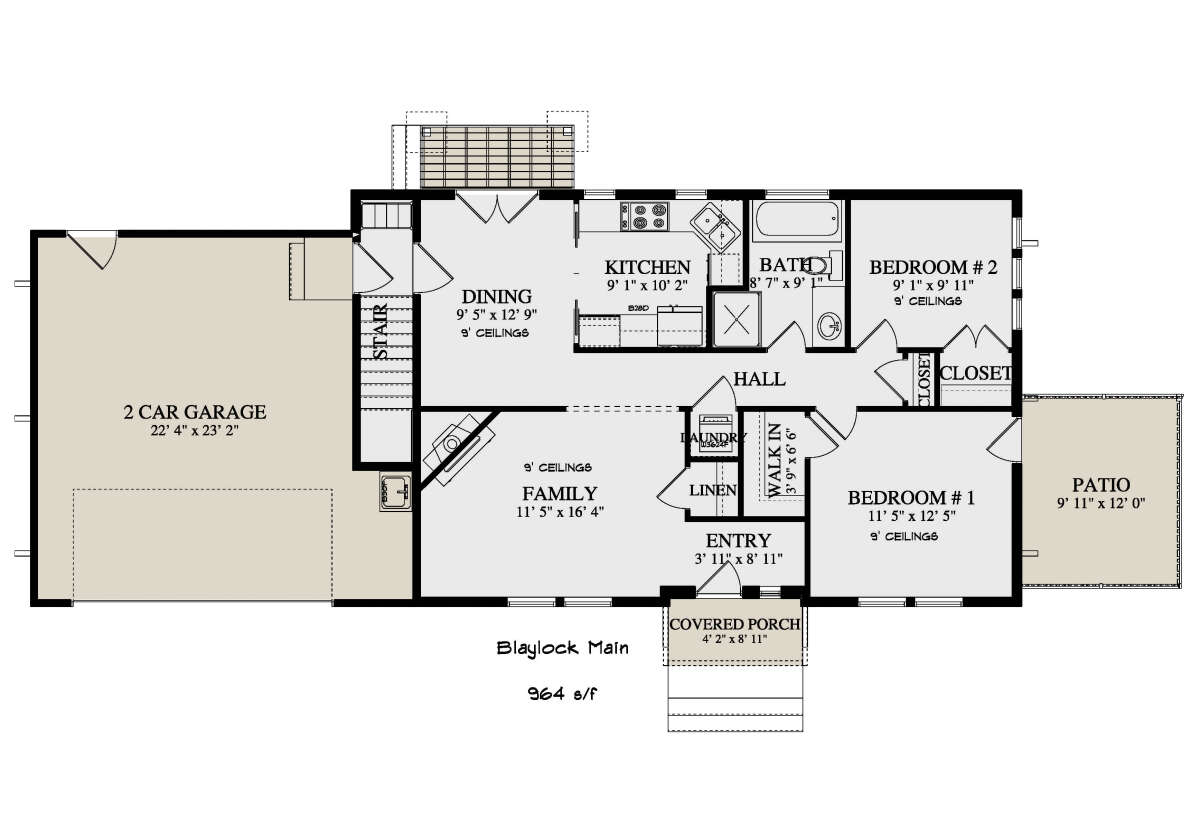 Main Floor for House Plan #2802-00113
