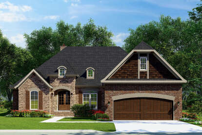 European House Plan #110-01080 Elevation Photo