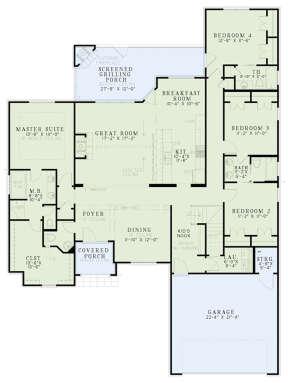 Main Floor for House Plan #110-01080