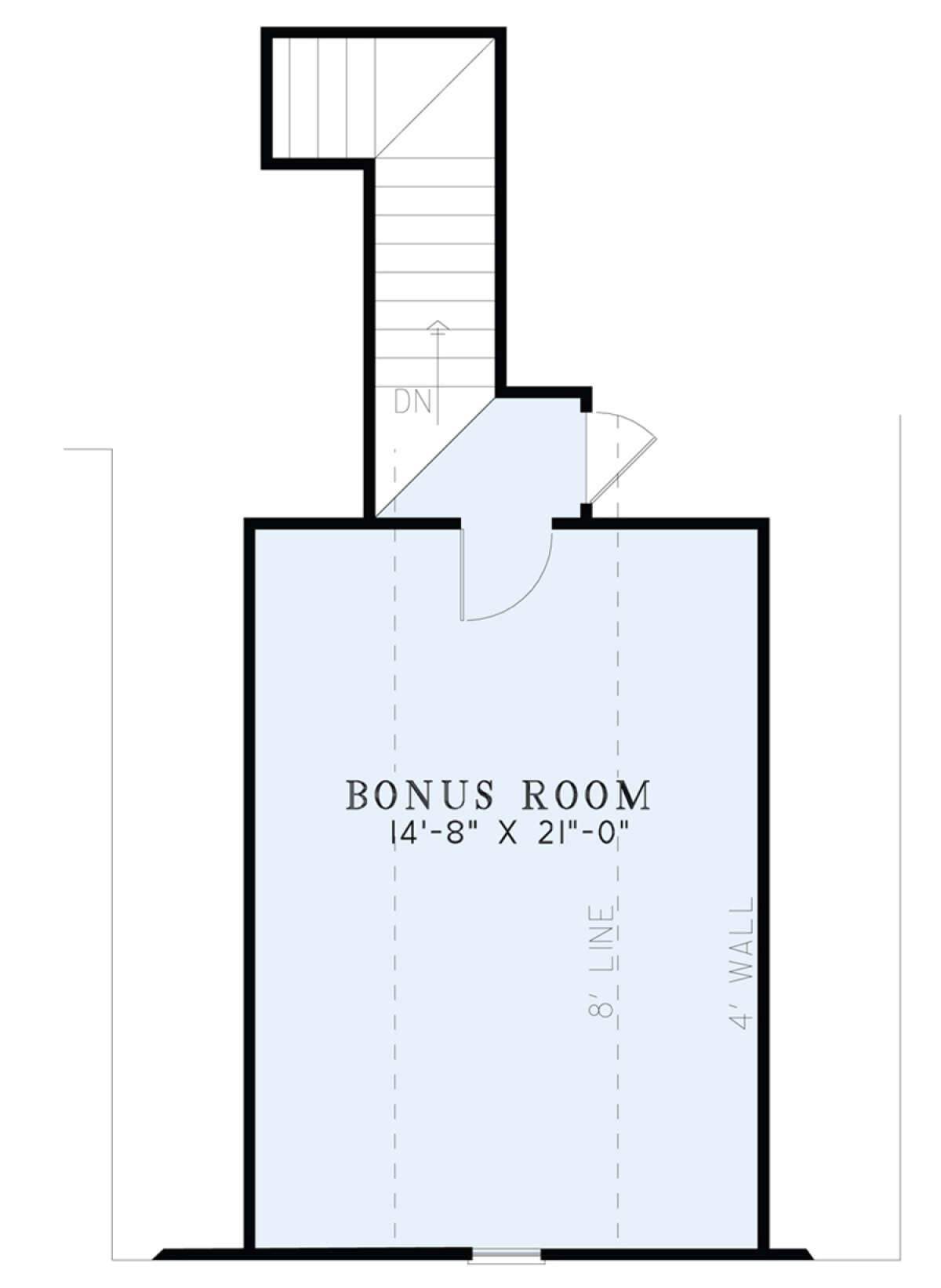 Bonus Room for House Plan #110-01080